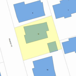 10 Peabody St, Newton, MA 02458 plot plan