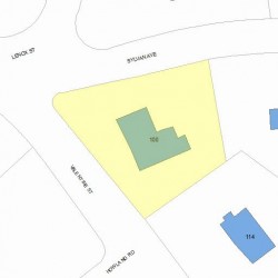 100 Valentine St, Newton, MA 02465 plot plan