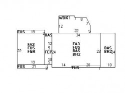 119 Evelyn Rd, Newton, MA 02468 floor plan