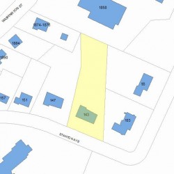 143 Stanton Ave, Newton, MA 02466 plot plan