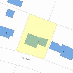 53 Puritan Rd, Newton, MA 02461 plot plan