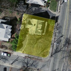 1013 Walnut St, Newton, MA 02461 aerial view