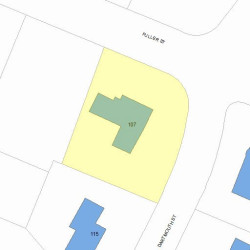 107 Dartmouth St, Newton, MA 02465 plot plan