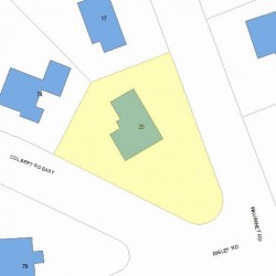 25 Wauwinet Rd, Newton, MA 02465 plot plan