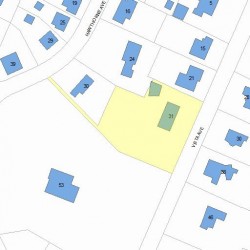 31 Vista Ave, Newton, MA 02466 plot plan