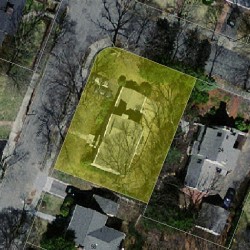 52 Vaughn Ave, Newton, MA 02461 aerial view