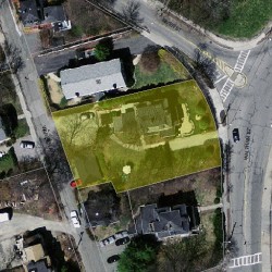 483 Waltham St, Newton, MA 02465 aerial view