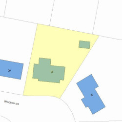 26 Swallow Dr, Newton, MA 02462 plot plan