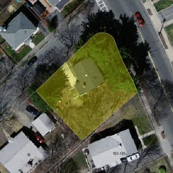 181 Waltham St, Newton, MA 02465 aerial view