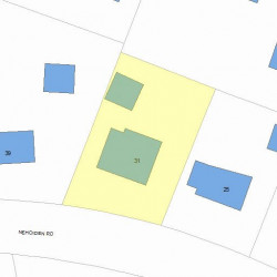 31 Nehoiden Rd, Newton, MA 02468 plot plan