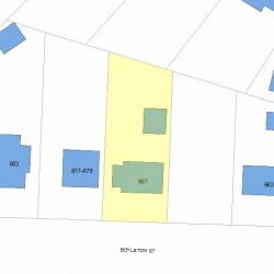 667 Boylston St, Newton, MA 02459 plot plan