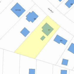 127 Clark St, Newton, MA 02459 plot plan