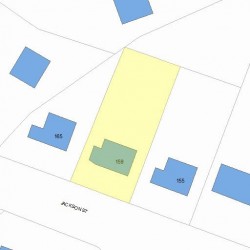 159 Jackson St, Newton, MA 02459 plot plan