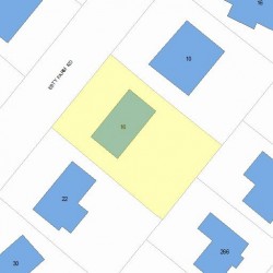 16 Esty Farm Rd, Newton, MA 02459 plot plan