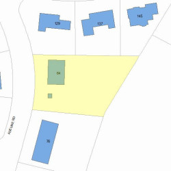 64 Adeline Rd, Newton, MA 02459 plot plan