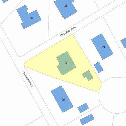 32 Orourke Path, Newton, MA 02459 plot plan