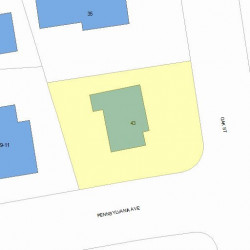 43 Oak St, Newton, MA 02464 plot plan