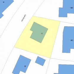 18 Fisher Ave, Newton, MA 02461 plot plan