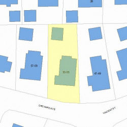 55 Orchard Ave, Newton, MA 02465 plot plan