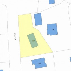 230 Grant Ave, Newton, MA 02459 plot plan