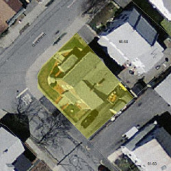 60 Clinton St, Newton, MA 02458 aerial view
