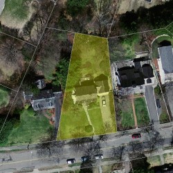 45 Waban Ave, Newton, MA 02468 aerial view