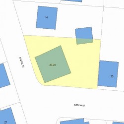 20 Faxon St, Newton, MA 02458 plot plan