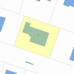 27 Jerome Ave, Newton, MA 02465 plot plan