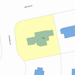 646 Beacon St, Newton, MA 02459 plot plan
