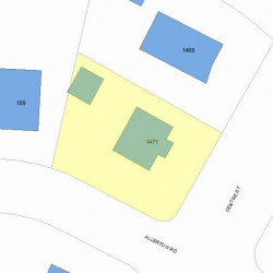 1471 Centre St, Newton, MA 02461 plot plan