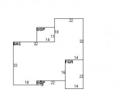 44 Emmons St, Newton, MA 02465 floor plan