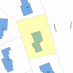 372 Waban Ave, Newton, MA 02468 plot plan