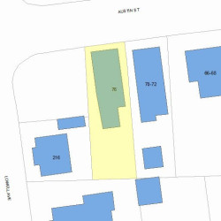 76 Austin St, Newton, MA 02460 plot plan