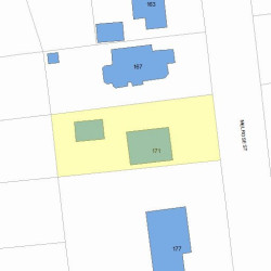 171 Melrose St, Newton, MA 02466 plot plan