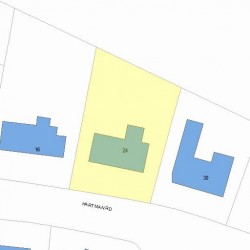 24 Hartman Rd, Newton, MA 02459 plot plan