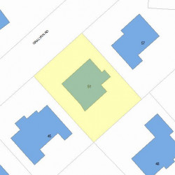 51 Gralynn Rd, Newton, MA 02459 plot plan