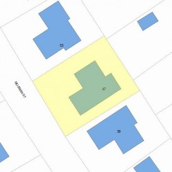 47 Mosman St, Newton, MA 02465 plot plan