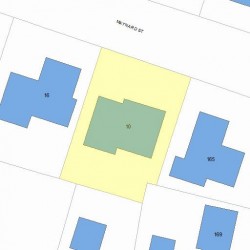 10 Maynard St, Newton, MA 02465 plot plan