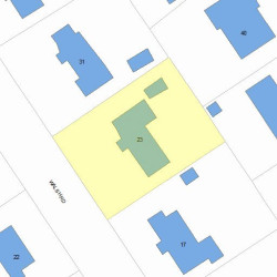 23 Walsh Rd, Newton, MA 02459 plot plan