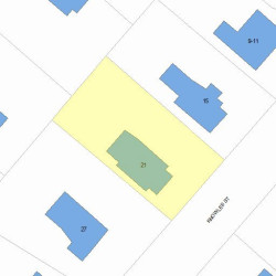 21 Knowles St, Newton, MA 02459 plot plan