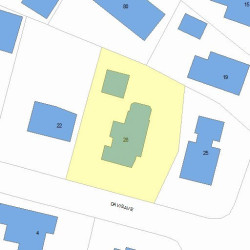 28 Davis Ave, Newton, MA 02465 plot plan