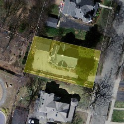23 Eden Ave, Newton, MA 02465 aerial view