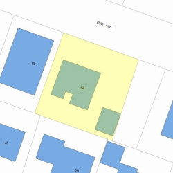 64 Eliot Ave, Newton, MA 02465 plot plan