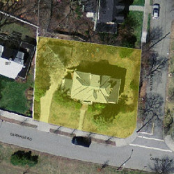 877 Commonwealth Ave, Newton, MA 02459 aerial view