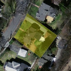 290 Dorset Rd, Newton, MA 02468 aerial view