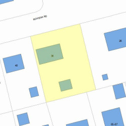 36 Rowena Rd, Newton, MA 02459 plot plan