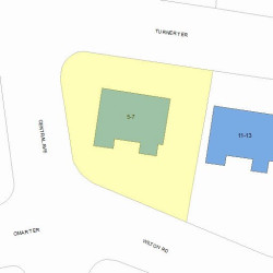 7 Turner Ter, Newton, MA 02460 plot plan