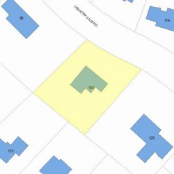 105 Country Club Rd, Newton, MA 02459 plot plan