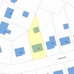 59 Rowena Rd, Newton, MA 02459 plot plan