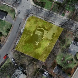 8 Bullough Park, Newton, MA 02460 aerial view